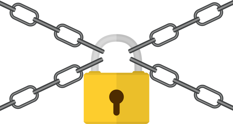 Padlock and Metal Chain